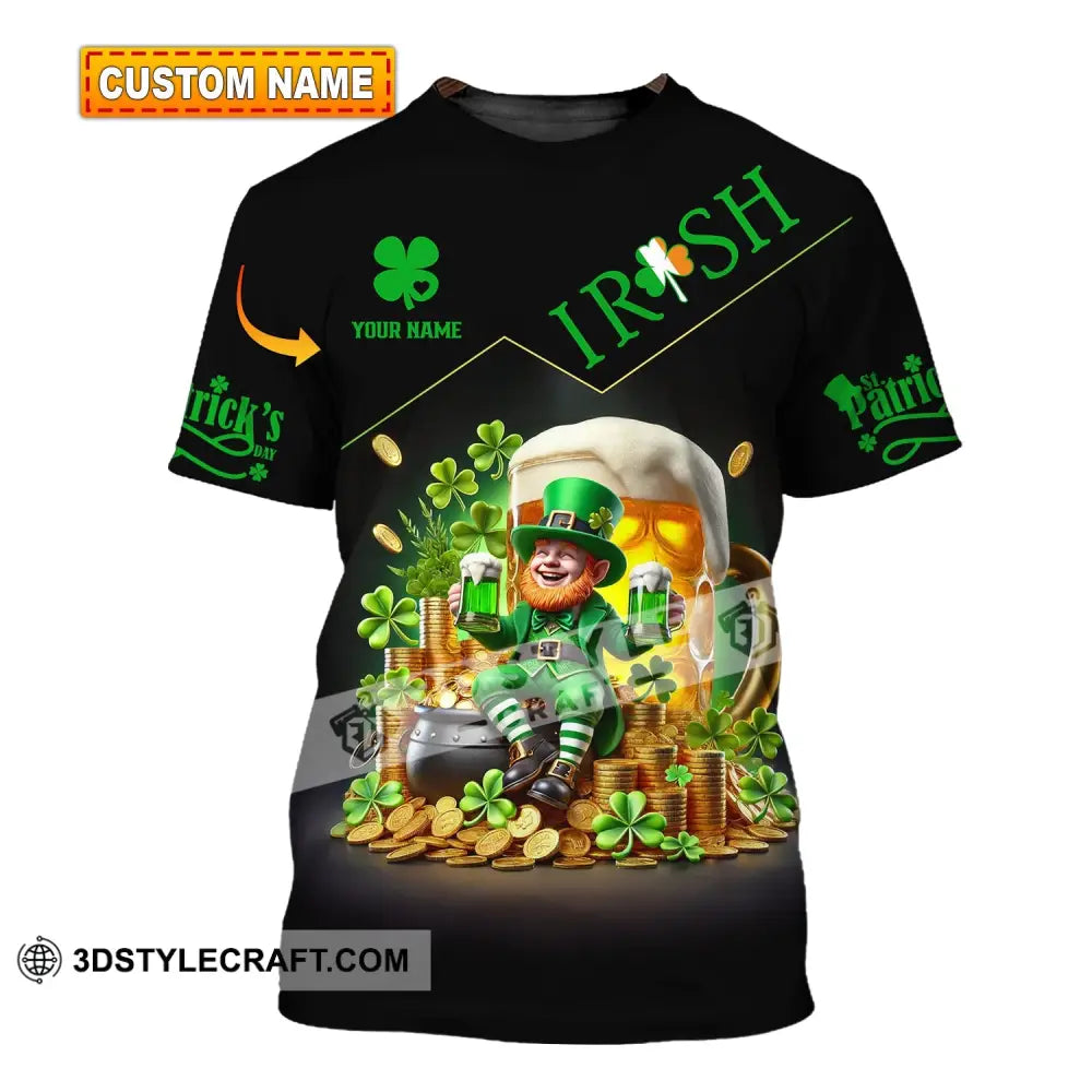 Unisex Shirt Custom Name Irish Ireland Love T-Shirt T-Shirt