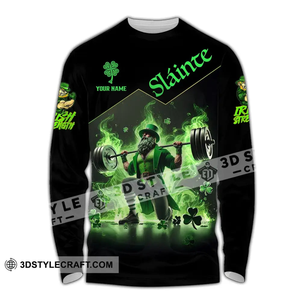 Unisex Shirt Custom Name Irish Ireland Love T-Shirt Long Sleeve / S T-Shirt