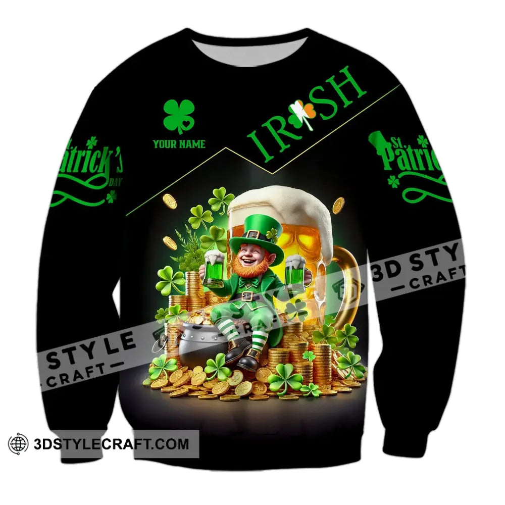 Unisex Shirt Custom Name Irish Ireland Love T-Shirt Long Sleeve / S T-Shirt