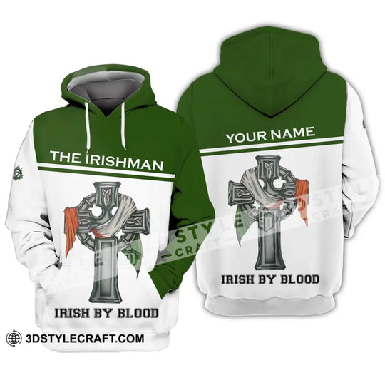 Unisex Shirt - Custom Name Shirt - Irish Patrick's Day Gift , Happy Saint Patrick's Day, The Irishman, Irish By Blood style option 3