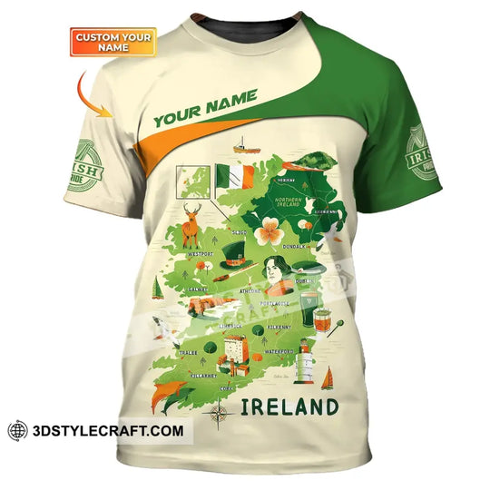 Unisex Shirt, Custom Name Irish T-Shirt, Ireland Hoodie Polo Shirt style option 1