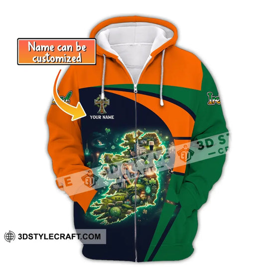 Unisex Shirt, Custom Name Irish T-Shirt, Ireland Hoodie Polo Shirt, Irish Shirt style option 2