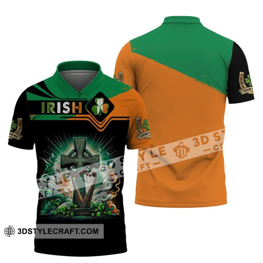 Unisex Shirt, Custom Name Irish T-Shirt, Ireland Hoodie Polo Shirt, Gift for Ireland Lover style option 4