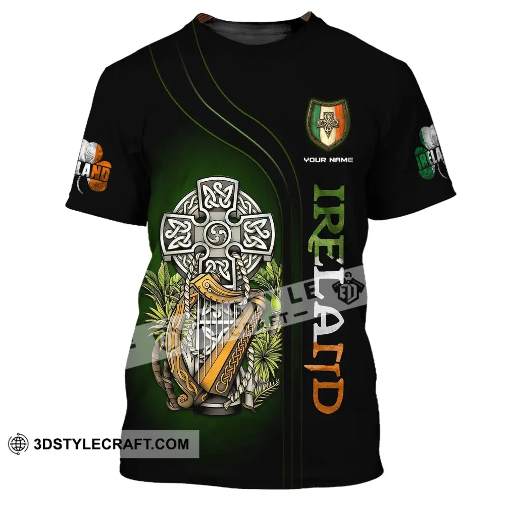 Unisex Shirt Custom Name Irish T-Shirt Ireland Hoodie Polo / S