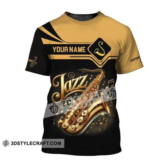 Unisex Shirt, Custom Name Jazz Shirt, Jazz Lover Hoodie Polo Long Sleeve Shirt style option 2