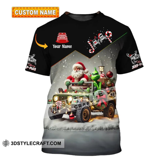 Unisex Shirt, Custom Name Jeep Gladiator Shirt, Jeep Christmas Polo Long Sleeve Shirt style option 1