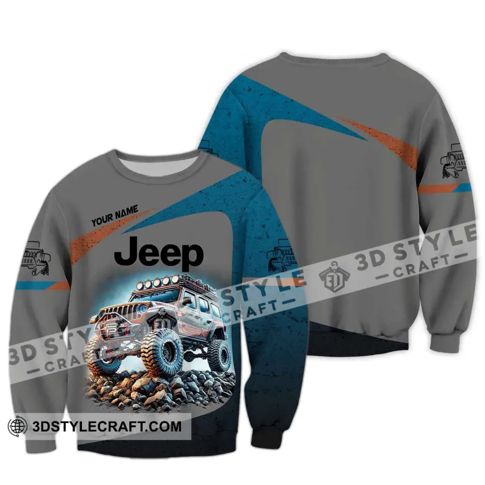 Unisex Shirt Custom Name Jeep Gladiator Polo Long Sleeve / S T-Shirt