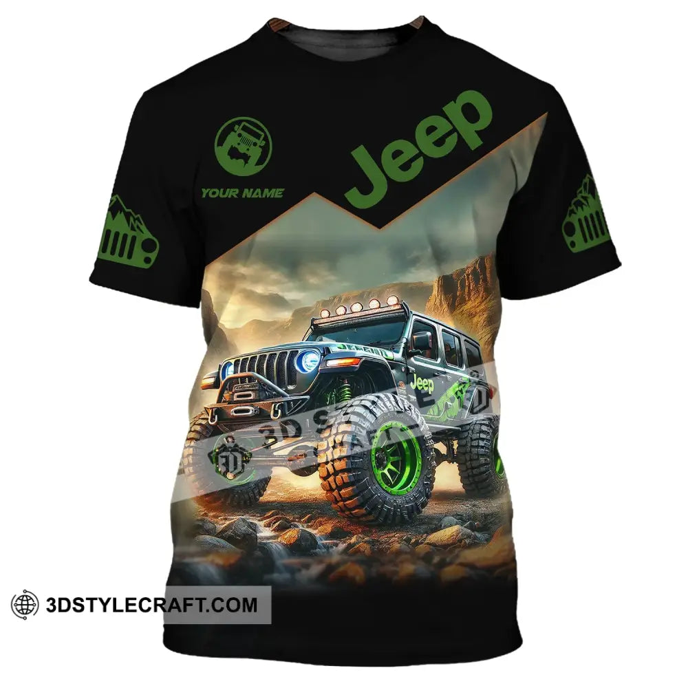 Unisex Shirt Custom Name Jeep Gladiator Polo Long Sleeve T-Shirt / S T-Shirt