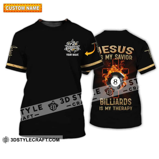 Unisex Shirt - Custom Name Jesus Billiards Shirt style option 1