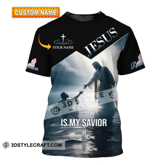 Unisex Shirt - Custom Name Jesus Is My Savior Saving T-Shirt