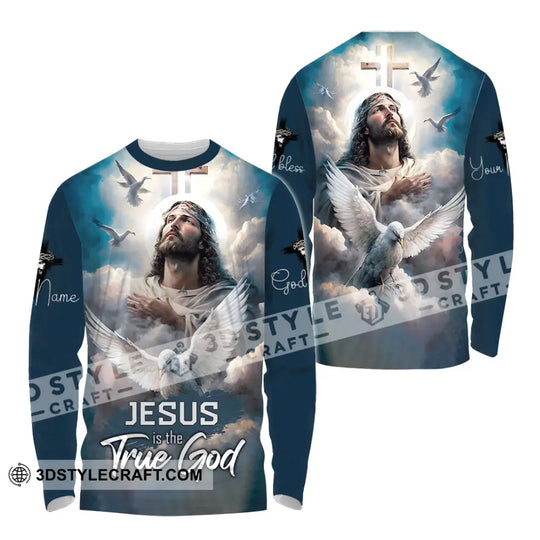 Unisex Shirt - Custom Name Jesus Is The True God Shirt style option 4