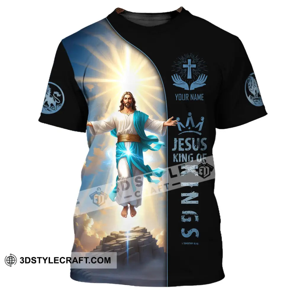 Unisex Shirt - Custom Name Jesus King Of T-Shirt / S T-Shirt