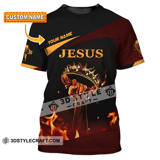 Unisex Shirt, Custom Name Jesus Shirt, Jesus Love Long Sleeve Hoodie Polo Shirt, Gift for Christian style option 1