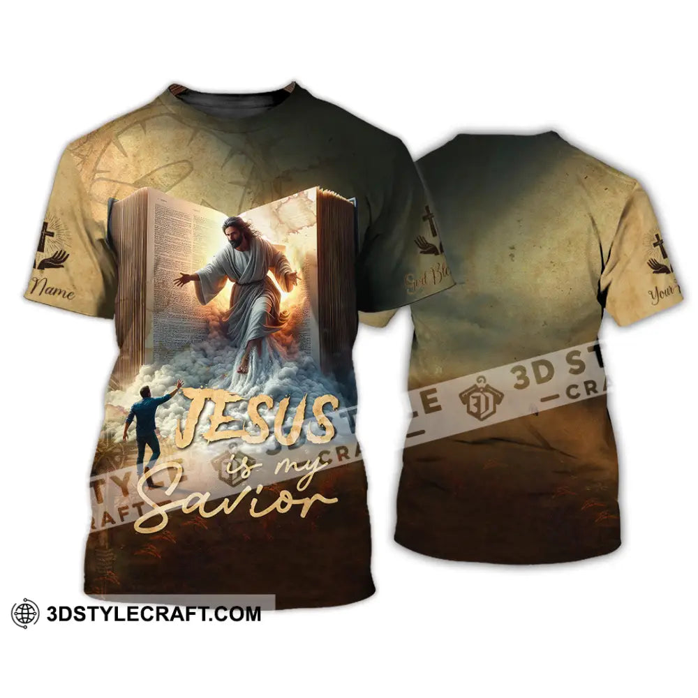 Unisex Shirt - Custom Name Jesus My Savior T-Shirt / S T-Shirt