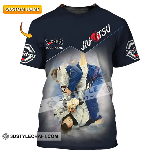 Unisex Shirt - Custom Name Jiu Jitsu Fighter T-Shirt