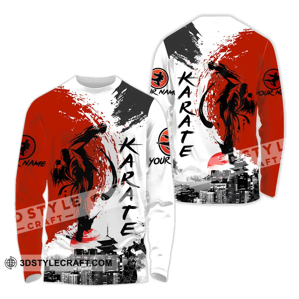 Unisex Shirt - Custom Name Karate Tradition Long Sleeve / S T-Shirt