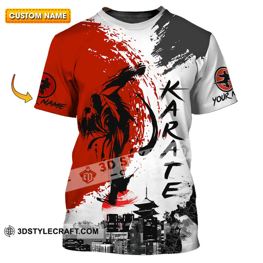 Unisex Shirt - Custom Name Karate Shirt, Tradition style option 1