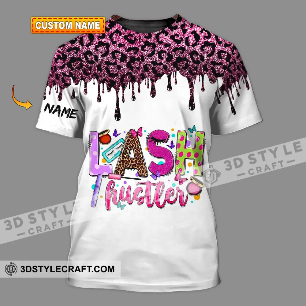 Unisex Shirt - Custom Name Lash Hustler T-Shirt