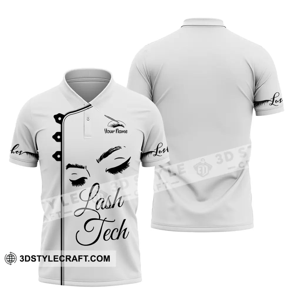 Unisex Shirt - Custom Name Lash Teach Light Polo / S T-Shirt