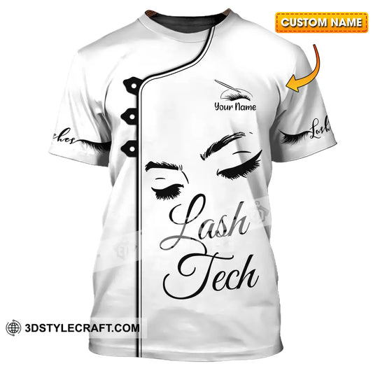 Unisex Shirt - Custom Name Lash Teach Light T-Shirt