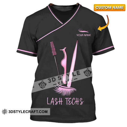 Unisex Shirt - Custom Name Lash Teaches T-Shirt