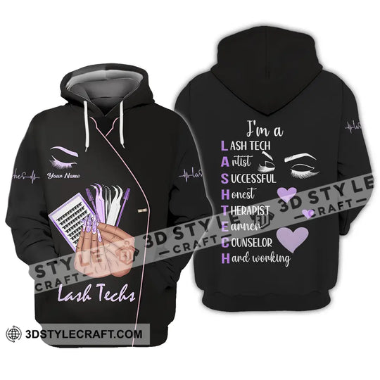 Unisex Shirt - Custom Name Shirt Lashes Teaching style option 3