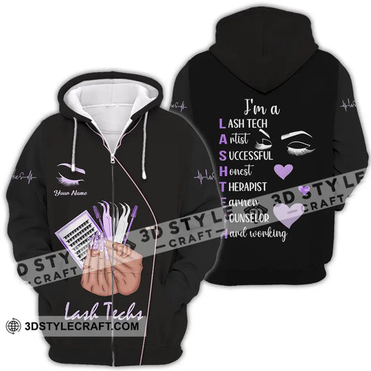 Unisex Shirt - Custom Name Shirt Lashes Teaching style option 4
