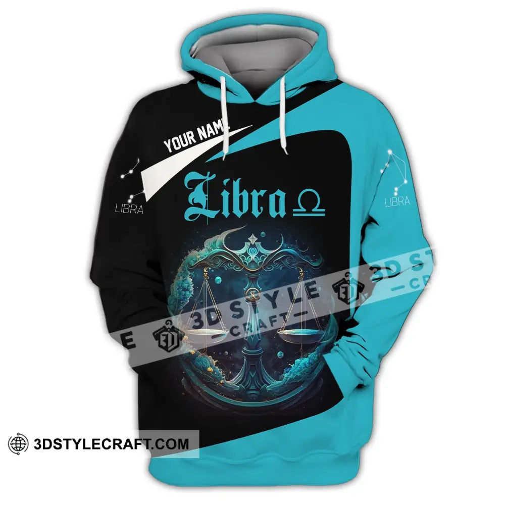 Unisex Shirt Custom Name Libra Zodiac Polo Long Sleeve Apparel Gift For Hoodie / S T-Shirt