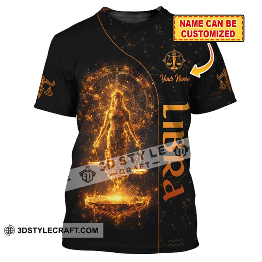 Unisex Shirt, Custom Name Libra Shirt, Zodiac Polo Long Sleeve Shirt, Zodiac Apparel, Gift for Libra style option 1