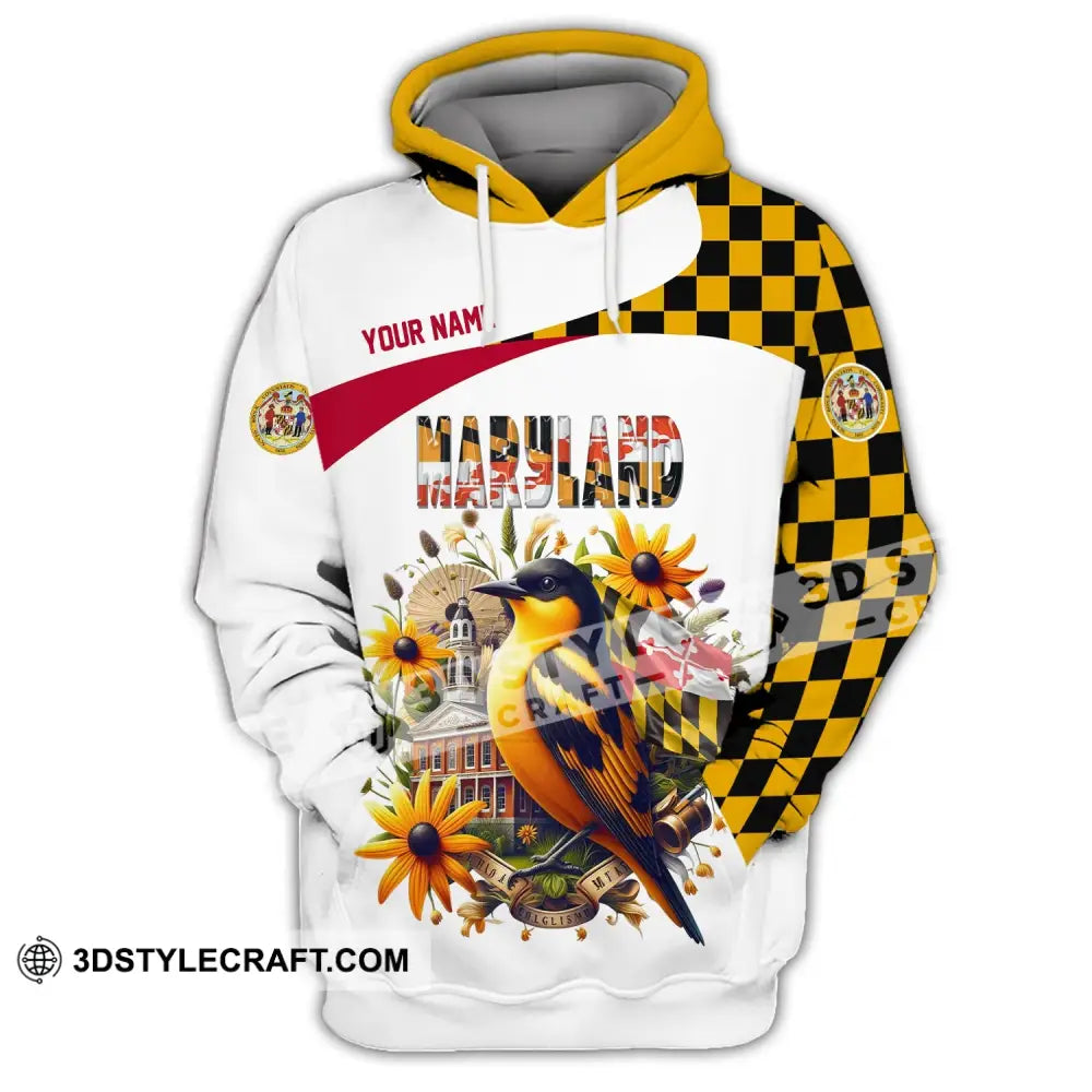 Unisex Shirt Custom Name Maryland Polo Long Sleeve Gift Hoodie / S T-Shirt