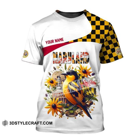 Unisex Shirt, Custom Name Maryland Shirt, Maryland Polo Long Sleeve, Maryland Gift style option 2