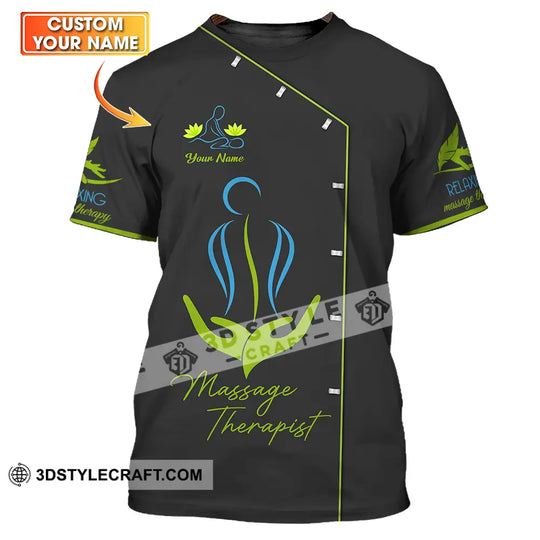 Unisex Shirt - Custom Name Shirt, Massage Therapist style option 1