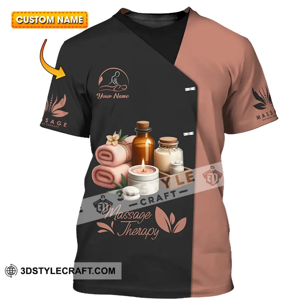 Unisex Shirt - Custom Name Massage Therapist T-Shirt