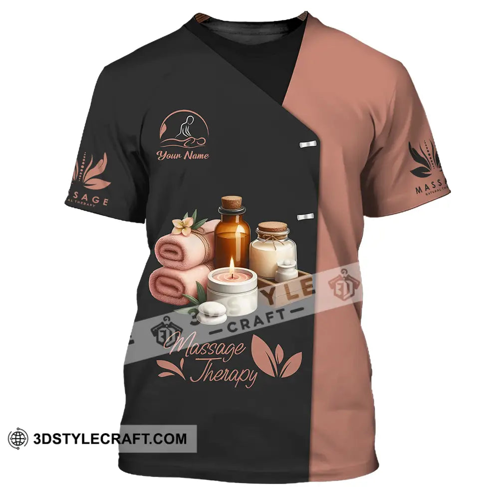 Unisex Shirt - Custom Name Massage Therapist T-Shirt / S T-Shirt