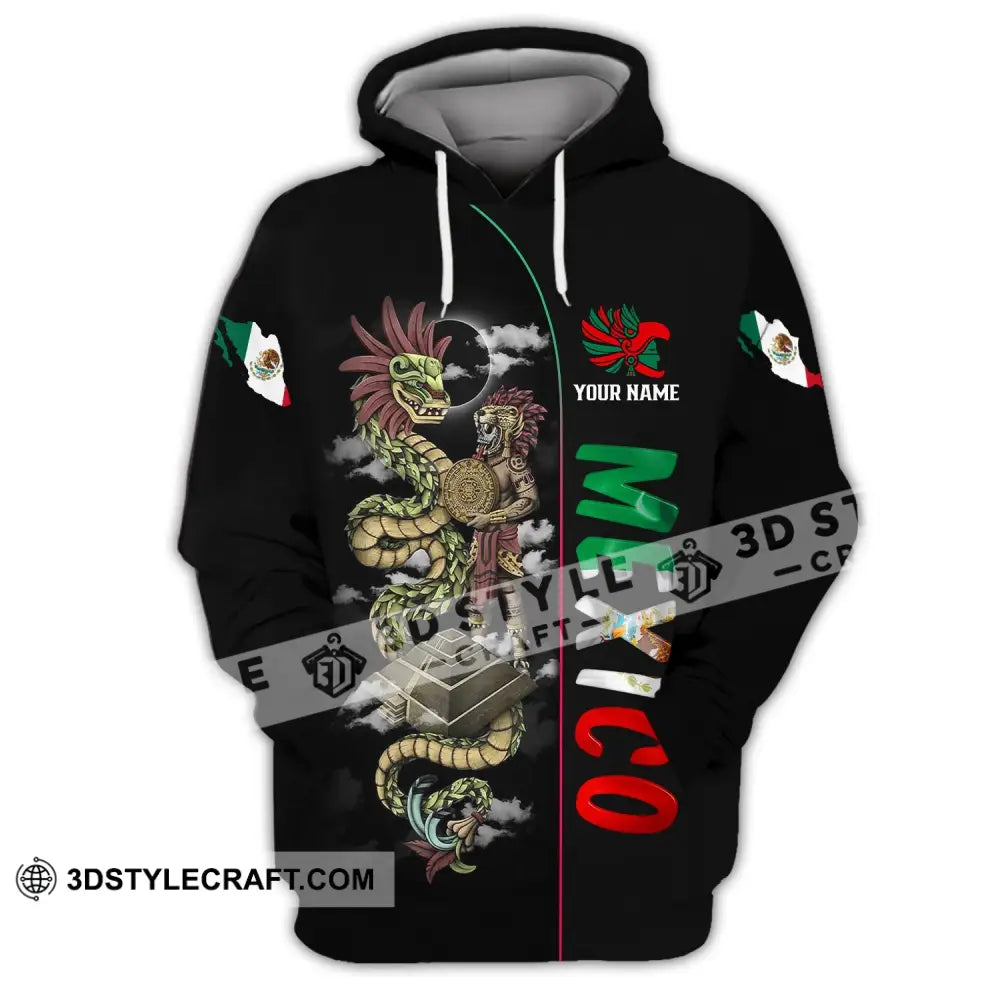 Unisex Shirt - Custom Name Mexico Hoodie / S T-Shirt