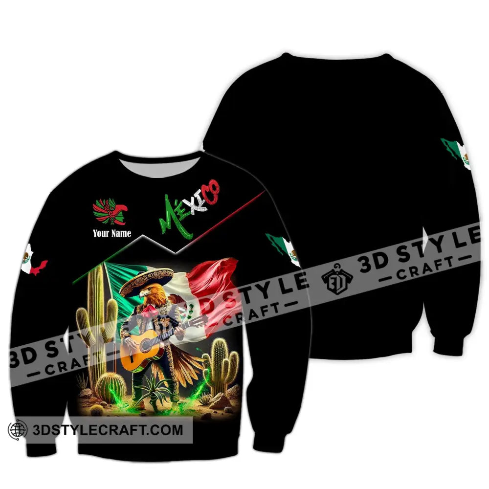 Unisex Shirt Custom Name Mexico Lover Gift Long Sleeve / S T-Shirt