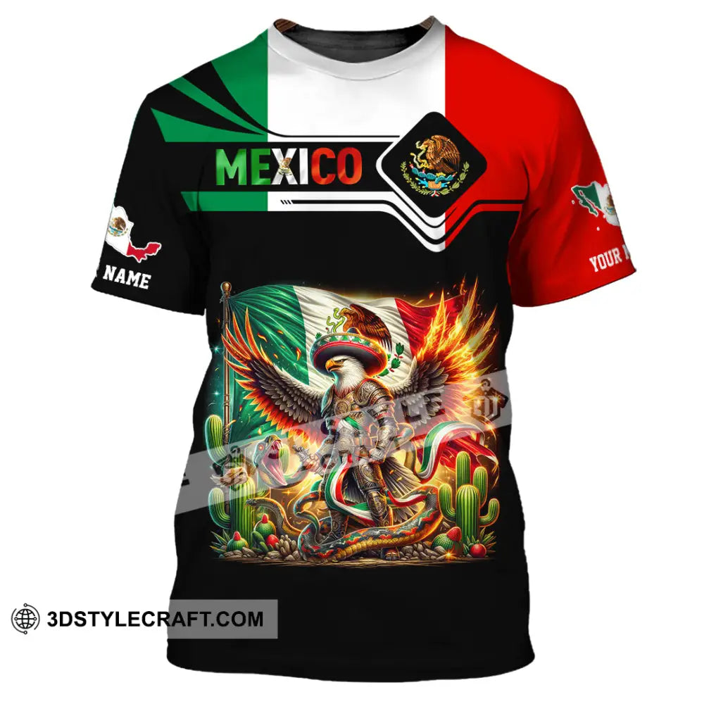 Unisex Shirt Custom Name Mexico Lover Polo Long Sleeve Mexican Gift T-Shirt / S T-Shirt