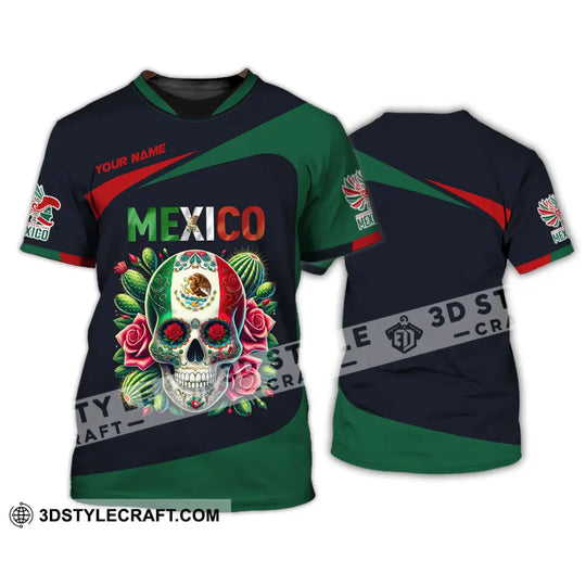 Unisex Shirt, Custom Name Mexico Shirt, Mexico Lover Polo Long Sleeve Shirt, Mexican Gift style option 2