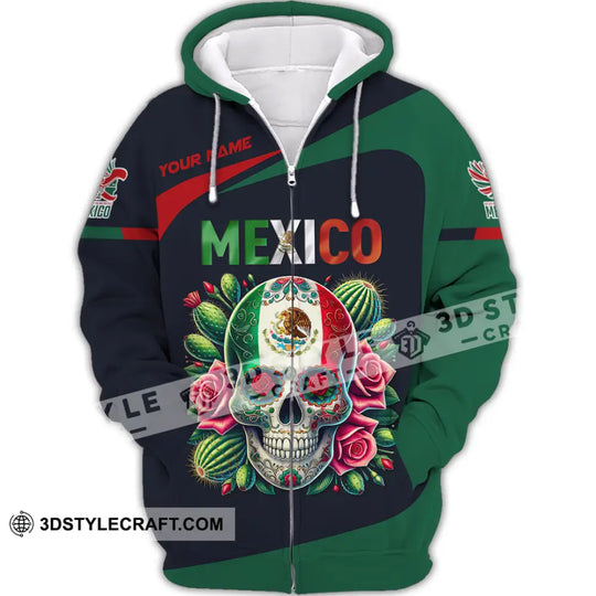 Unisex Shirt, Custom Name Mexico Shirt, Mexico Lover Polo Long Sleeve Shirt, Mexican Gift style option 3