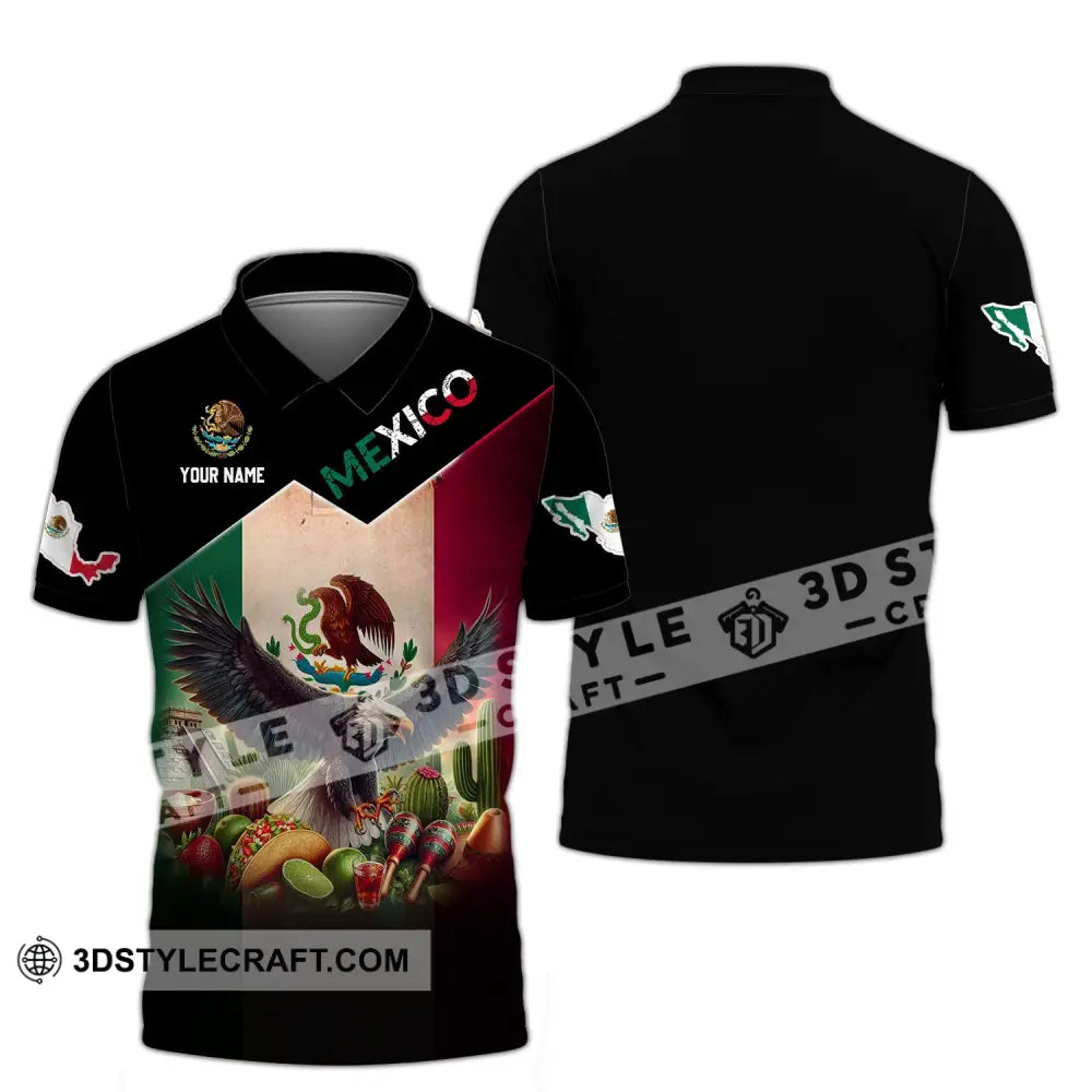 Unisex Shirt - Custom Name Mexico National Team Polo / S T-Shirt