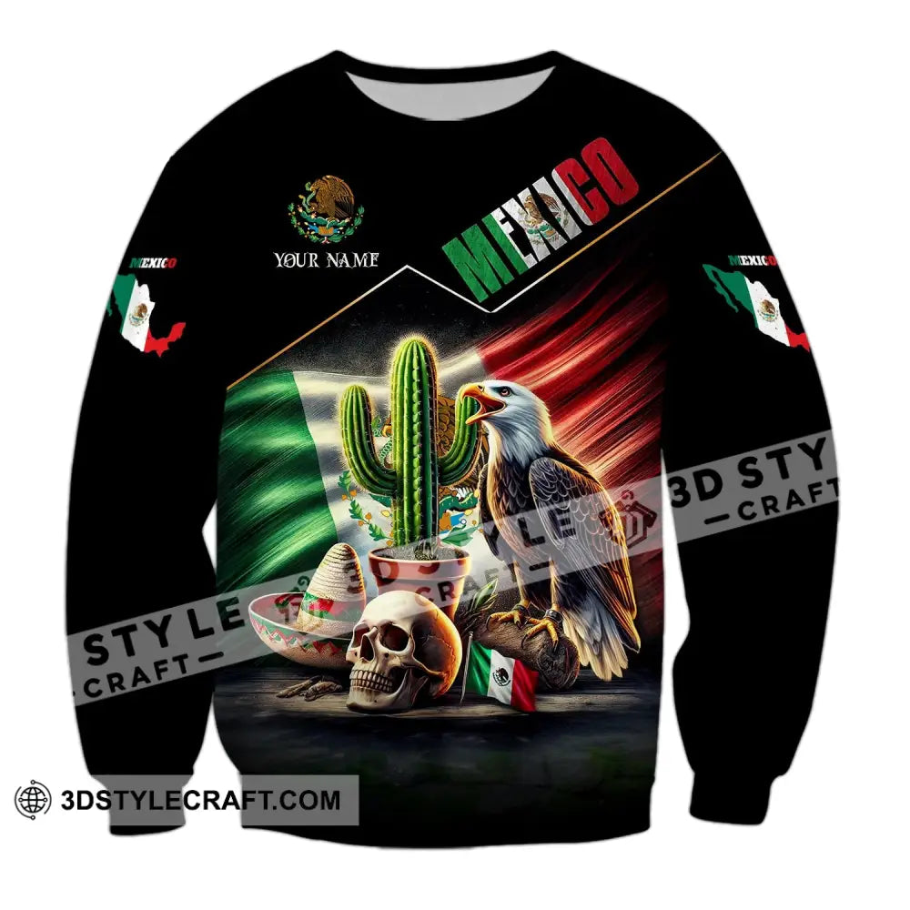 Unisex Shirt Custom Name Mexico Polo Long Sleeve Gift / S T-Shirt