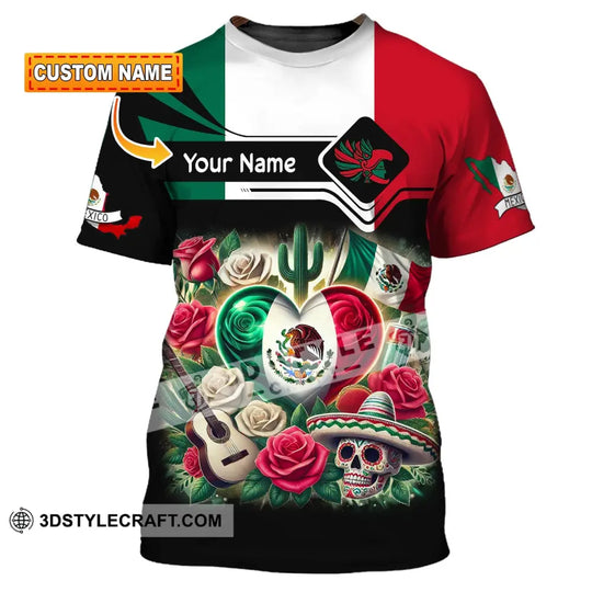 Unisex Shirt, Custom Name Mexico Shirt, Mexico Polo Long Sleeve, Mexico Gift style option 1