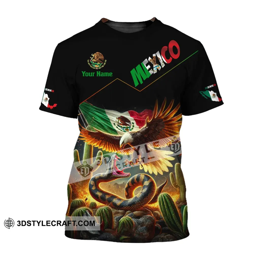 Unisex Shirt Custom Name Mexico Polo Long Sleeve Gift T-Shirt / S T-Shirt