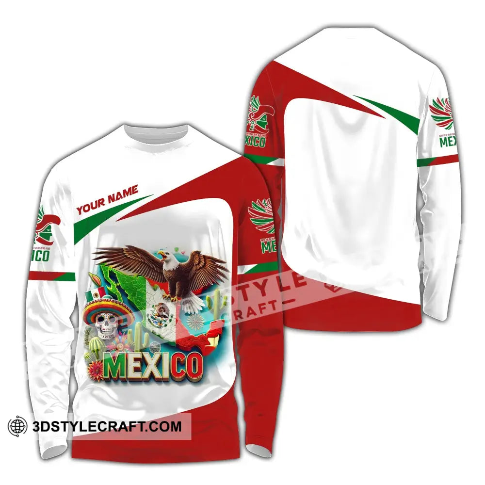 Unisex Shirt Custom Name Mexico Proud Polo Long Sleeve Gift / S T-Shirt