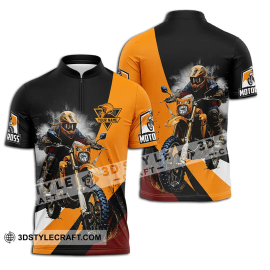 Unisex Shirt - Custom Name Motobike Shirt For Player, Earth Color style option 2