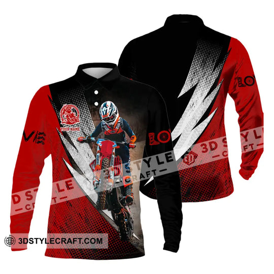 Unisex Shirt - Custom Name Motobike Shirt For Player, Love style option 3