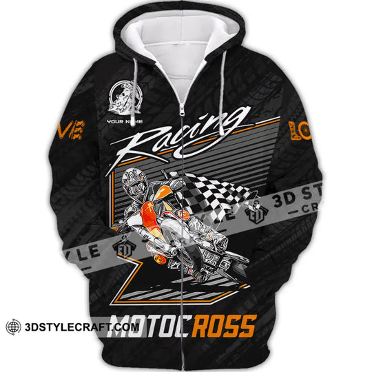Unisex Shirt - Custom Name Motobike Shirt For Player, Racing style option 2