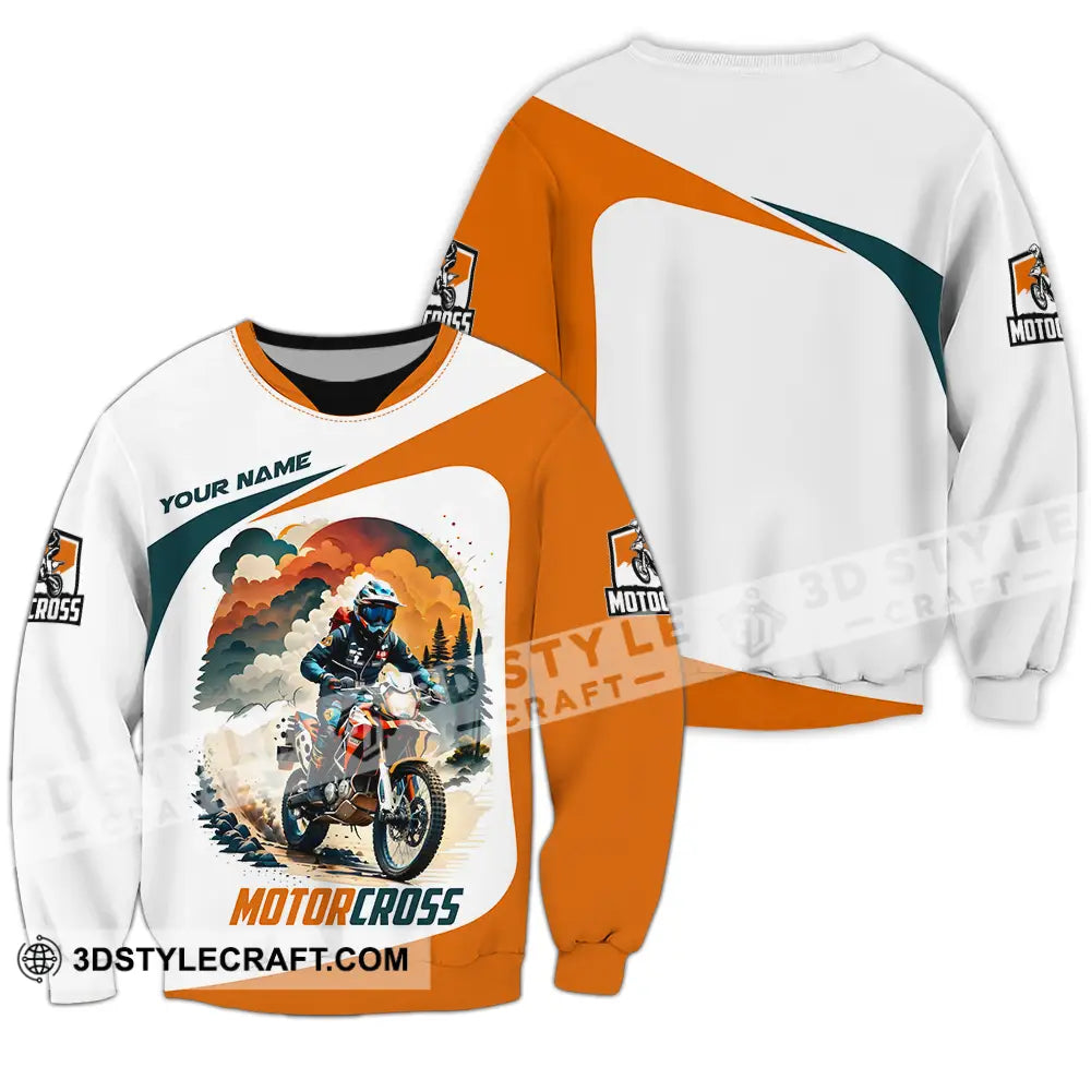 Unisex Shirt - Custom Name Motocross Sport Cross The Forest Long Sleeve / S T-Shirt