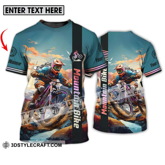 Unisex Shirt - Custom Name Mountain Bike Shirt, Biker style option 1
