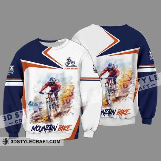 Unisex Shirt - Custom Name Mountain Bike Shirt, Mountain Bike Player style option 4